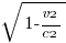 sqrt{1-v2/c2}